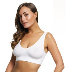 Podprsenka bezešvá sportovní, vel. XL/XXL bílá