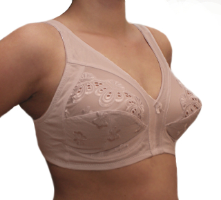 Podprsenka bez kostic a výztuže pro větší poprsí  85 E tělová