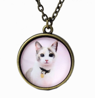 Vintage náhrdelník "kočička"