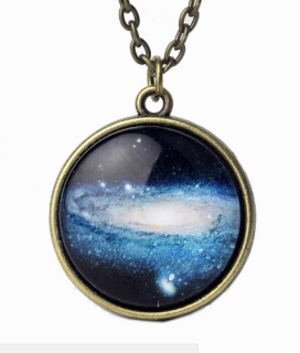 Vintage náhrdelník "Mléčná dráha"