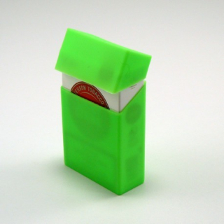 Silikonové pouzdro na cigarety - neonové zelené