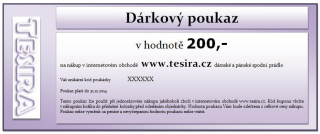 Dárkový poukaz v hodnotě 200 korun
