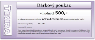 Dárkový poukaz v hodnotě 500 korun